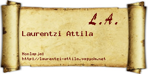 Laurentzi Attila névjegykártya